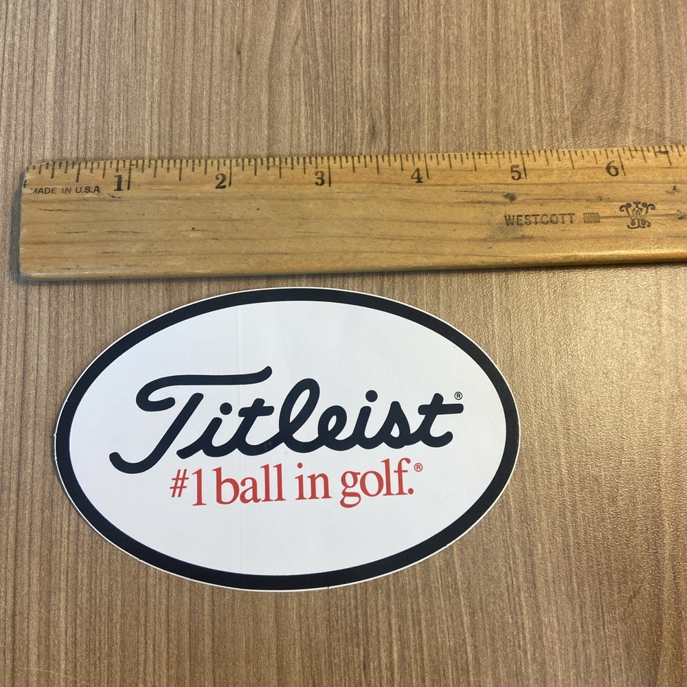 TEAM TITLEIST PRO V1 #1 BALL In Golf Promo Advertising Diecut Sticker Decal